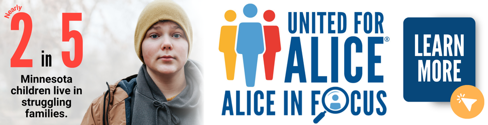 Click here to explore the focus data on ALICE children in Minnesota