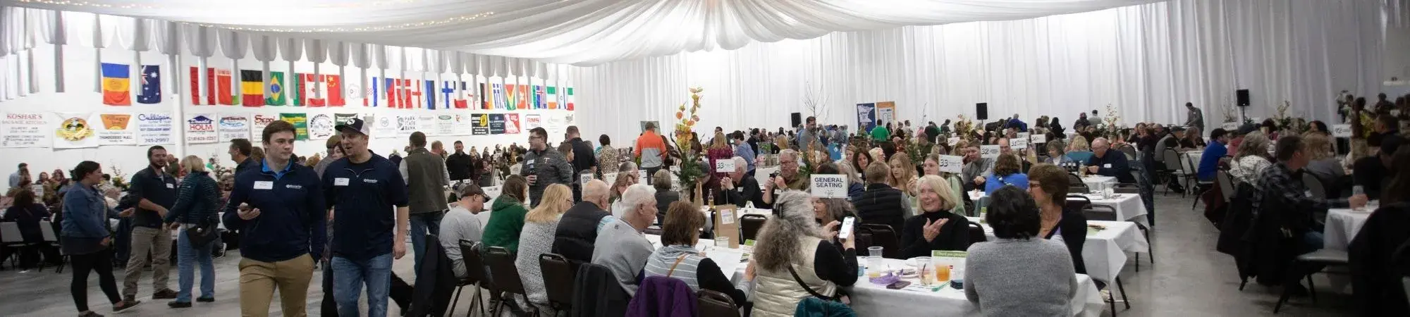 Guests fill the Range Recreation Civic Center for UWNEMN's Flavor of the North